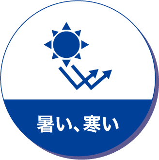 暑い・寒いアイコン
